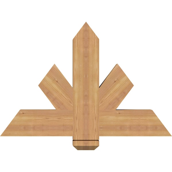 Ekena Millwork Kennewick Timber Gable Bracket, Western Red Cedar, 36"W x 24"H x 3 1/2"D x 5 1/2"F, 16/12 Pitch GBW036X24X0406KEN00SWR - main